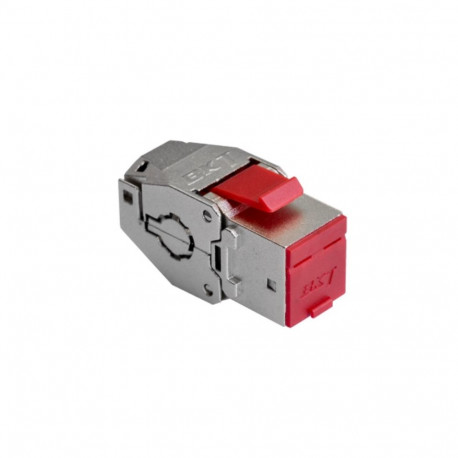 BKT RJ45 cat.6A module, shielded, keystone, toolless only, integrated dust cover