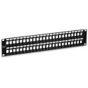 48-Port Blank Keystone Patch Panel