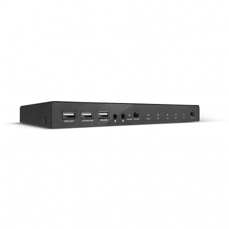 KVM switch: 4 porti, HDMI, USB 2.0, Heli, kuni 4K@60Hz