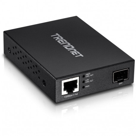 Gigabit PoE PD SFP Fiber Media Converter