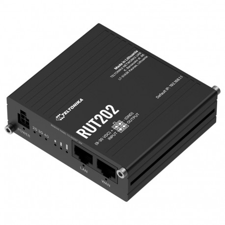 Teltonika RUT202 - Compact Industrial LTE Router LTE modem with wireless router, 2.4GHz, 2xLAN, 802.
