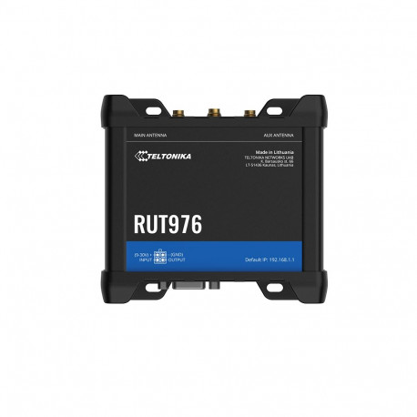 Teltonika RUT976 LTE 5G WLAN Router Dual SIM 4G LTE & WiFi cellular router with I/O, RS232, RS485, G
