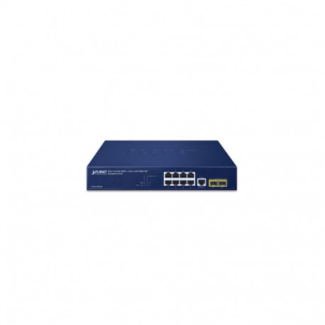 Switch: 8 x 10/100/1000Mbps, 2 x SFP, 1 x RJ-45 console, Layer 2/4, räkitav