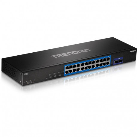 24-Port Gigabit Switch with 2 x 10G SFP+ Slots