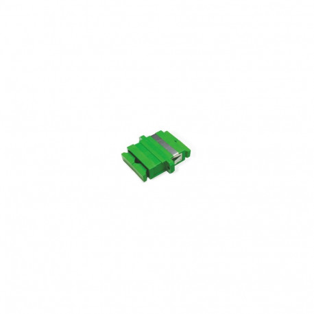Adaptor SC APC Green - ZR - DX - Metal Clip - Flange - STD