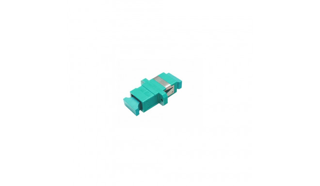 FO adapter multimode SC simplex aqua