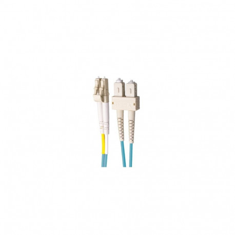 FO jätkukaabel multimode LC-SC duplex OM4 Aqua LSZH 2F 2.0mm ZDPX (Short Boot) 2.0m