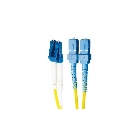 Enhanced LC - SC G.652D YELLOW LSZH 2F 2.0mm ZDPX 7.5M