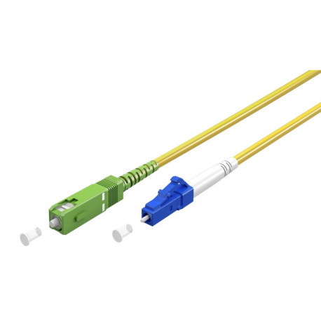 FO jätkukaabel singlemode LC-SC/APC simplex, 2.0m, G.657.A2, Kollane
