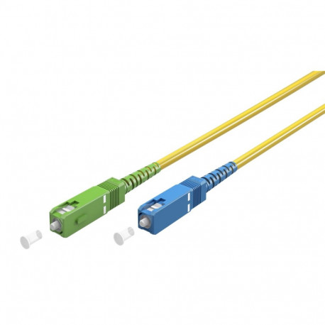 FO jätkukaabel singlemode SC-SC/APC, simplex, 1.0m, G.657.A2, Kollane