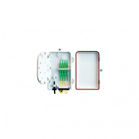 FO seinakarp 4-8 kiudu 4xSC simplex/LC duplex jätkuplaadiga plastik IP65 tühi