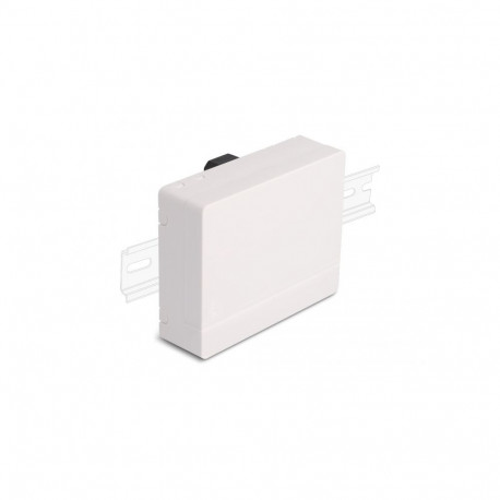 Delock Optical Fiber Connection Box for DIN Rail 4 x SC Simplex or LC Duplex white