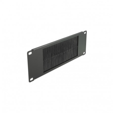 Delock 10″ Cable Management Brush Strip 2U black
