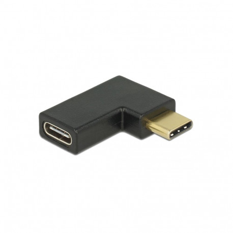 USB-C (F) - (M) 90°,  10 Gbps, nurgaga vasakule / paremale