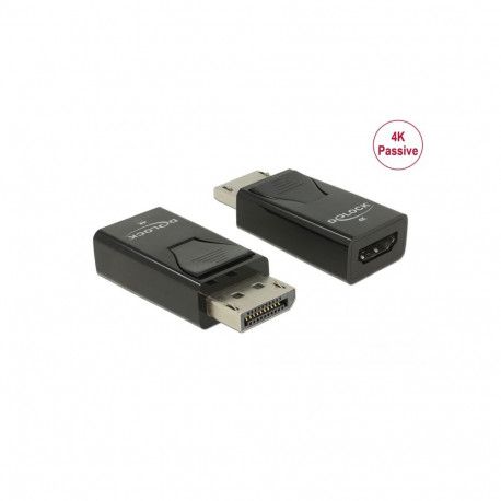 Üleminek DisplayPort (M) - HDMI (F), 4K@30Hz, 3D 2K@120Hz, Passive, must