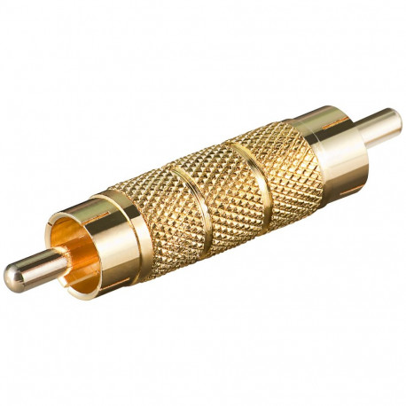 Adapter RCA (M) - (M), kullatud
