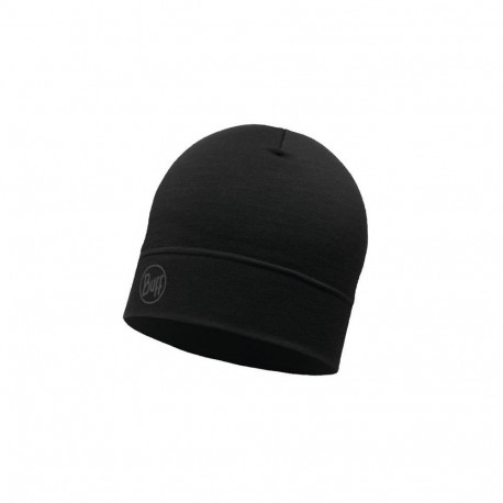 Beanie - BUFF Merino Lightweight Solid Black Onesize