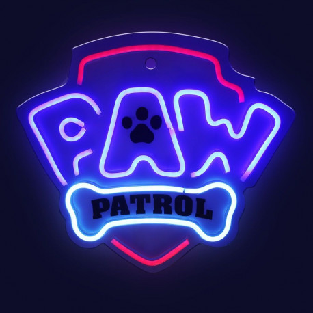 Rippuv LED-neoon pleksiklaasil, Paw Patroli logo OW-130146