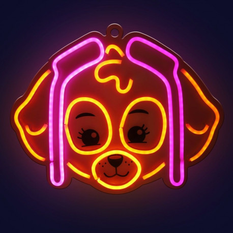 Wiszący neon led na plexi psi patrol – skye ow-130546