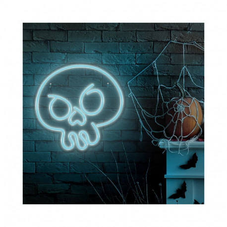 Forever Light LED-neoonvalgusti FPNE15 grafiti-koljuga, türkiissinine