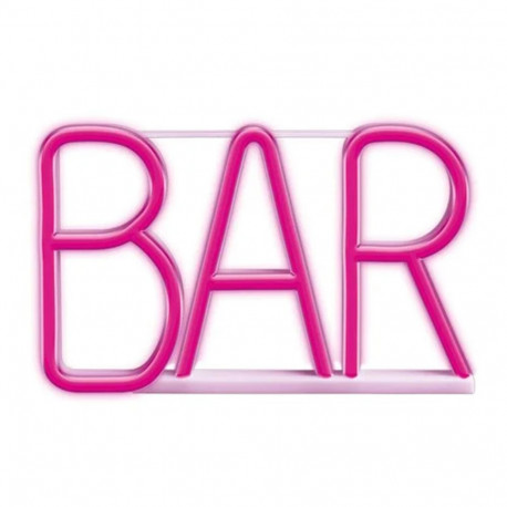 Neon led bar róż bat + usb flne24 forever light