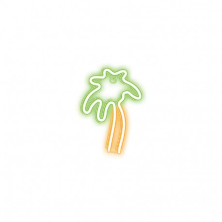 Neolia LED-neoon palm NNE04, oranžroheline