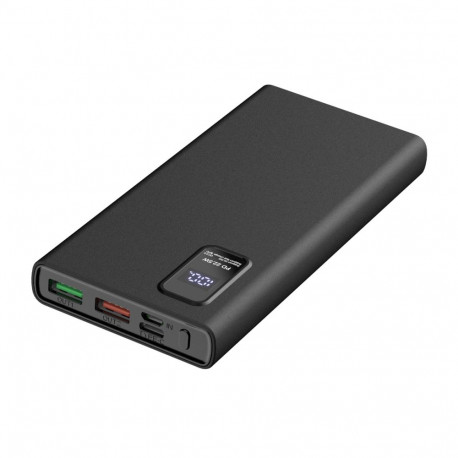 PLATINET POWER BANK 10000mAh Polymer PD 3.0 QC 3.0 LED Screen Black