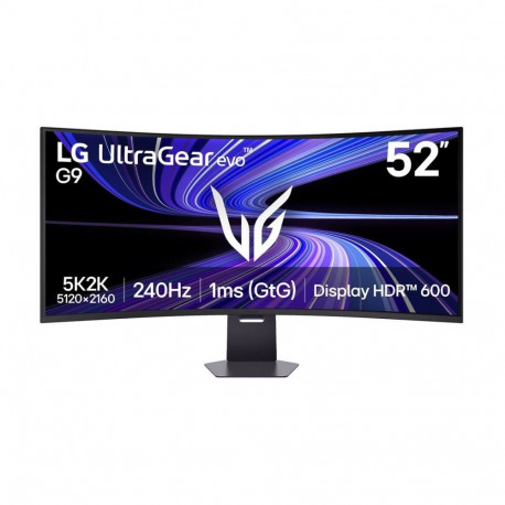 LG UltraGear evo G9 52G930B-B | 52 " | VA | WUHD | 21:9 | 240 Hz | 1 ms | 5120 x 2160 pixels | 400 c