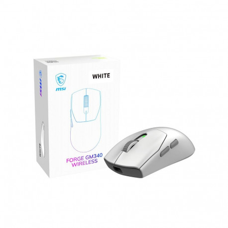 MSI Gaming Mouse | FORGE GM340 WIRELESS | Wireless | 2.4 GHz, Bluetooth, USB | White