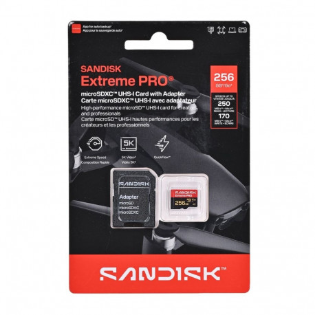 SanDisk microSD-mälukaart Extreme PRO UHS-I 256GB MicroSDHC