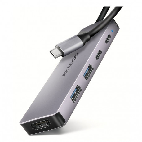 Axagon USB 5Gbps jaotur HMC-5H60, 2x USB-A, 1x USB-C, HDMI 4K/60Hz, PD 100W, USB-C-kaabel