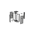 Lanberg FF01-6624-23BL rack cabinet 24U Freestanding rack Black