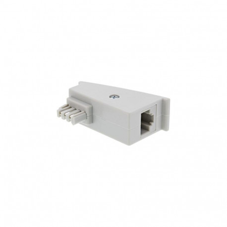 InLine TAE-F DSL Adapter, TAE-F male / RJ45 female, 8P2C for Fritzbox, grey