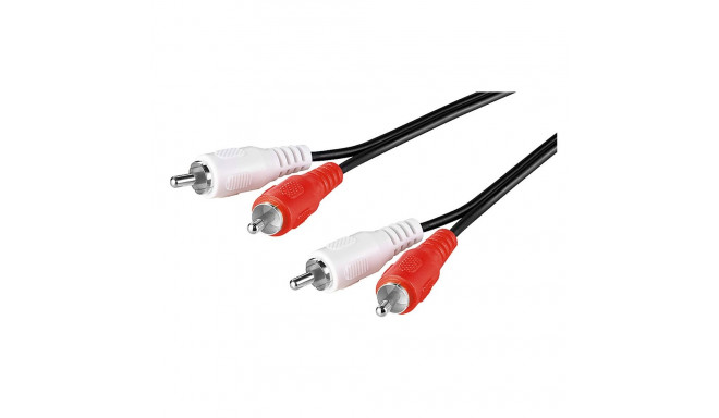 2xRCA kaabel 10.0m, must
