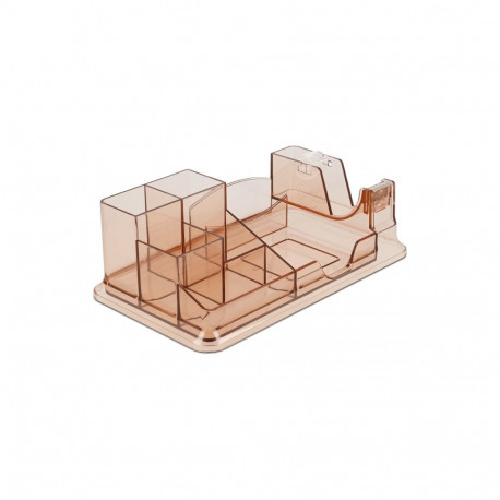 Delock Desk Organizer transparent / brown