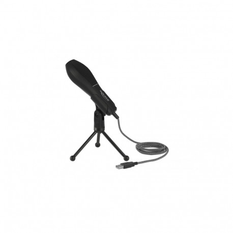 Delock USB Condenser Microphone with Table Stand - ideal for gaming, Skype and vocals