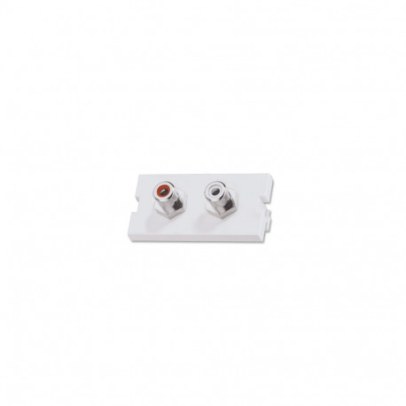 2 x Phono F/F Snap in Bezel For use with 60541/60542