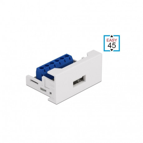 Delock Easy 45 Module USB 2.0 Type-A female to Terminal Block 22.5 x 45 mm