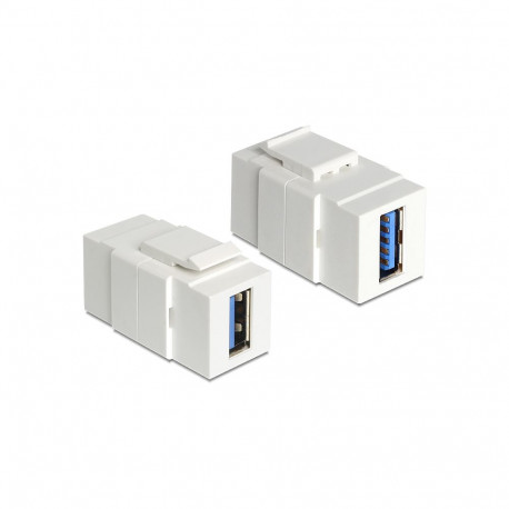Keystone moodul: USB 3.0 A F / F, valge