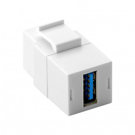 Keystone moodul: USB 3.0 A (F) - USB 3.0 A (F), valge