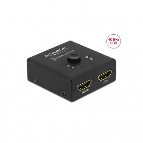 Delock HDMI 2 - 1 Switch bidirectional 4K 60 Hz compact