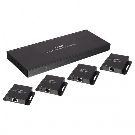HDMI pikendaja 4porti läbi CAT6 kuni 70.0m, PoC, 3840x2160@30Hz