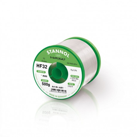 Leadfree solderwire HF32 3,5% SN99CU1 500G Ø0,5mm reel