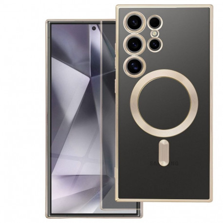 Case for Samsung A08 Electro Mag Cover compatible with MagSafe gold