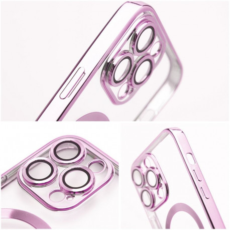 Case for Samsung A08 Electro Mag Cover compatible with MagSafe gold-rose