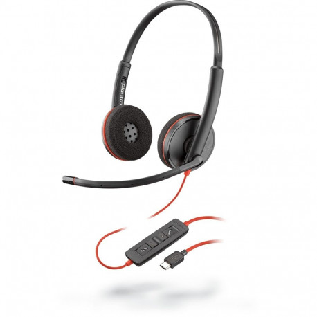 "Poly - Plantronics Blackwire C3220 USB-C Headset black"