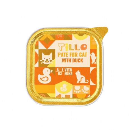TILLO kasside märgtoit, pardipasteet 100g