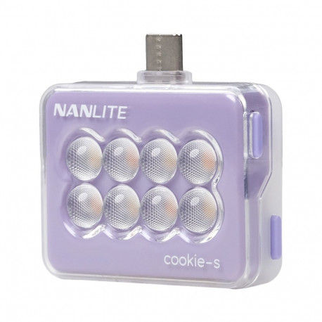 Nanlite Cookie-s LED Selfie Light Lavender