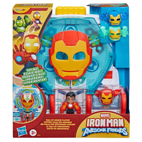 AVENGERS IRON MAN AND HIS AWESOME FRIENDS playset Hall of armor