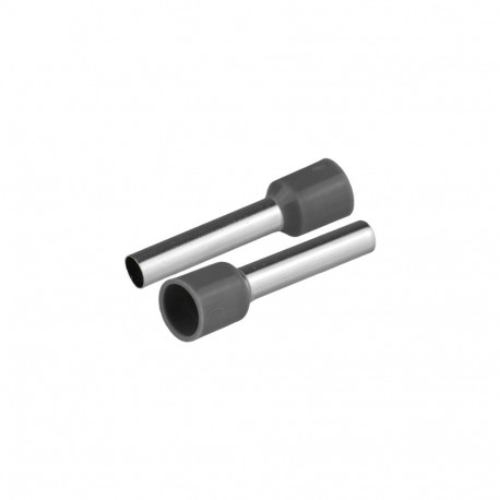 Isoleeritud juhtmeotsahülss 1x6mm2 juhtmetele, pikkus 26mm, hall, 20tk